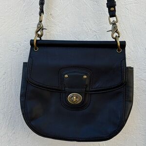 Coach Black Leather Crossbody Bag